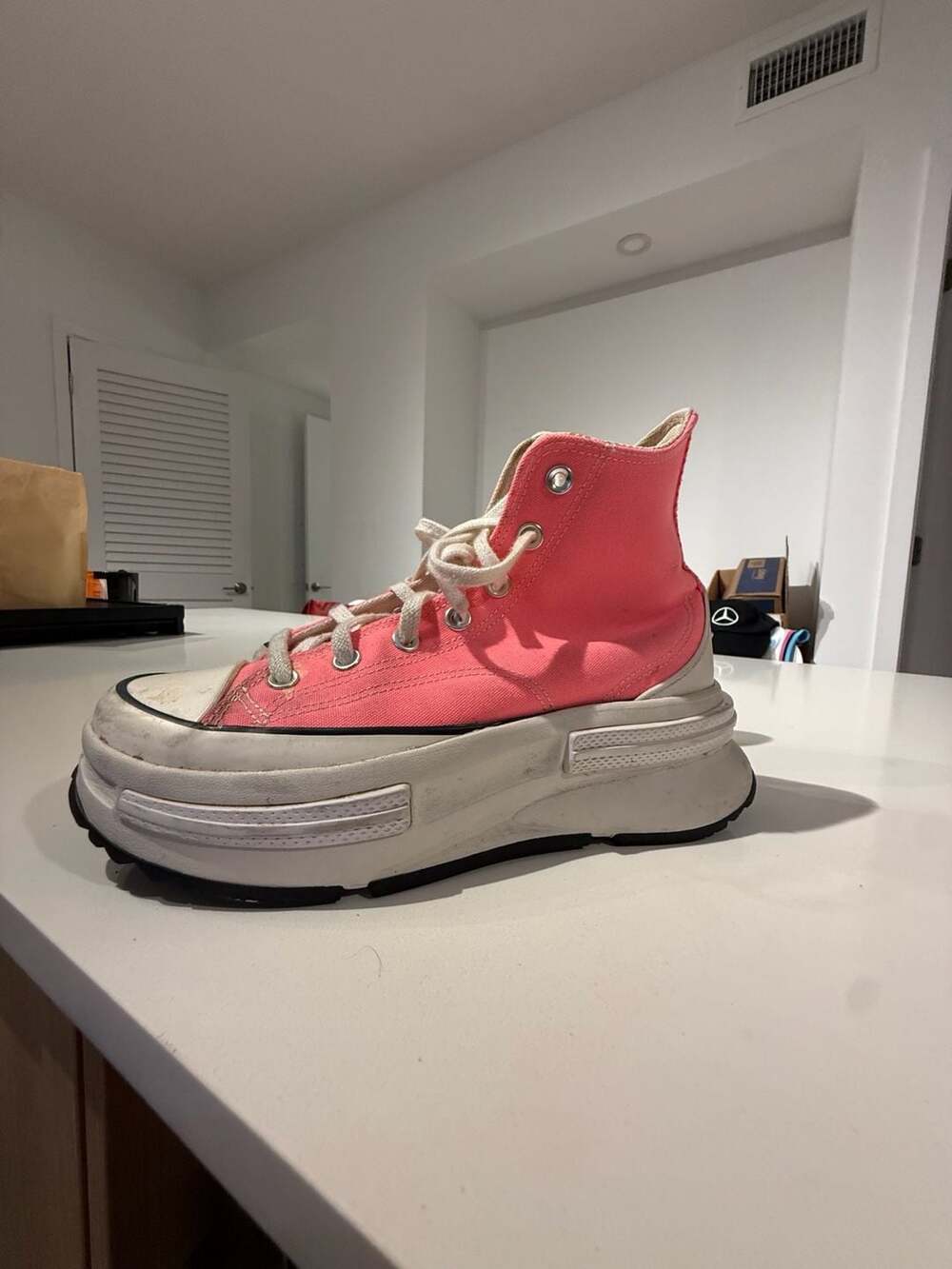 Converse Run Star Legacy CX High Top Pink Sneakers Size 8.5 - Picture 3 of 11